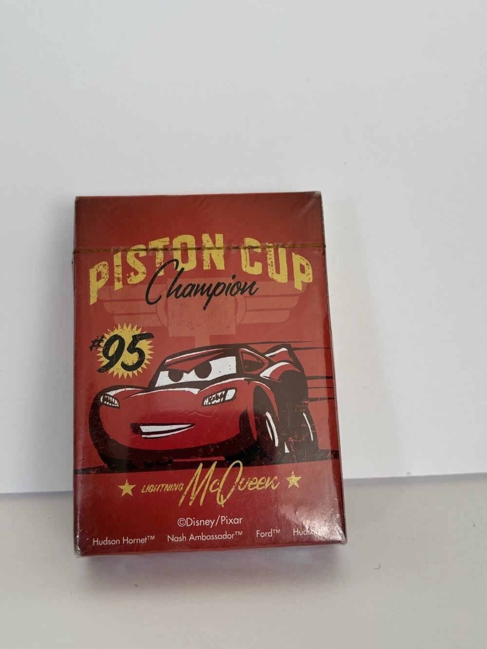 Disney Pixar Cars Lightning McQueen "Piston Cup Champion" deck of cards NEW